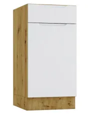 Szafka dolna z szufladą 40 cm dąb artisan + szary - Orfa 5X w sklepie aosom.live