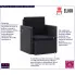 Combra 4X czarny fotel ogroodowy