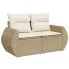Beżowa dwuosobowa sofa ogrodowa - Torina 4X