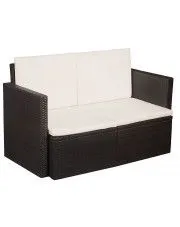 Sofa ogrodowa Mios - brązowa w sklepie aosom.live