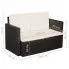 Zdjęcie sofa ogrodowa Mios brązowa | aosom.live