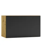 Szafka pod okap 60 cm dąb artisan + czarny - Orfa 22X w sklepie aosom.live