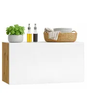 Szafka na okap 60 cm dąb artisan + popiel - Orfa 22X w sklepie aosom.live
