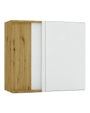 Szafka narożna górna dąb artisan + popiel - Orfa 24X w sklepie aosom.live