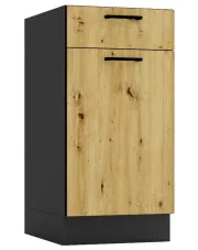 Szafka dolna z szufladą 40 cm grafit + dąb artisan - Coleo 5X w sklepie aosom.live