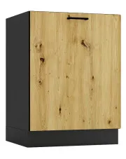 Szafka na płytę indukcyjną grafit + dąb artisan - Coleo 6X w sklepie aosom.live