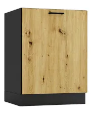 Szafka kuchenna dolna 60 cm grafit + dąb artisan - Coleo 8X w sklepie aosom.live