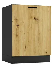 Szafka do zabudowy zlewu 60 cm grafit + dąb artisan - Coleo 10X w sklepie aosom.live