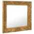 Kwadratowe wiszące lustro w ramie w stylu glamour - Rafen 5X