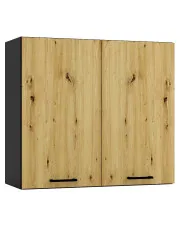 Szafka kuchenna wisząca 80 cm grafit + dąb artisan - Coleo 23X w sklepie aosom.live