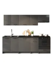 Zestaw 8 mebli do kuchni 240 cm grafit mat - Lanter 6X w sklepie aosom.live