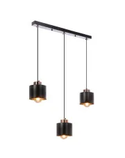 Czarna lampa wisząca na listwie - K514-Nosti w sklepie aosom.live