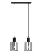 Lampa wisząca z 2 szklanymi kloszami - A469-Solla w sklepie aosom.live
