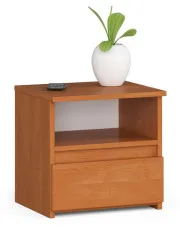 Szafka nocna do sypialni z szufladą 40 cm olcha - Morivo w sklepie aosom.live