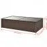 Szczegółowe zdjęcie nr 10 produktu Wypoczynkowy zestaw mebli ogrodowych Iger - brązowy