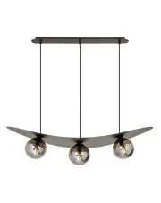 Nowoczesna lampa wisząca z grafitowymi kloszami - D123-Bantox w sklepie aosom.live