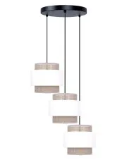 Potrójna beżowa lampa abażurowa boho - A520-Esmix w sklepie aosom.live