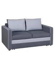 Popielata rozkładana sofa z pojemnikiem - Irlo w sklepie aosom.live