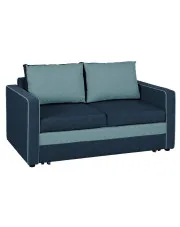 Granatowo-niebieska sofa z pojemnikiem - Irlo w sklepie aosom.live