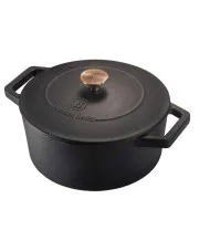 Czarny żeliwny garnek 4.3L - Semot 5X w sklepie aosom.live