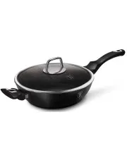 Czarna granitowa patelnia na indukcję 28 cm - Flavum 5X w sklepie aosom.live