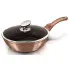 Granitowa złota patelnia z pokrywą 24cm - Kongo 4X