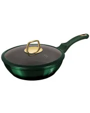 Aluminiowa zielona patelnia z powłoką tytanową 24cm - Garet 3X w sklepie aosom.live