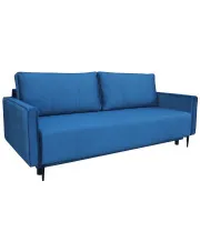 Niebieska sofa z funkcją spania i pojemnikiem - Exa w sklepie aosom.live