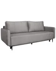 Ciemnoszara rozkładana sofa z pojemnikiem - Exa w sklepie aosom.live