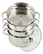 Komplet garnków na parę 5 elementów 24cm - Lenton 6X w sklepie aosom.live