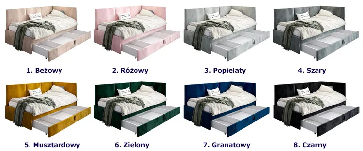 kolory tapczanu Huzox 7X