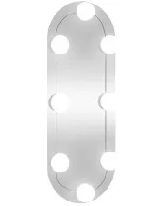 Nowoczesne owalne lustro wiszące LED 15x40 cm - Drimix 3X w sklepie aosom.live