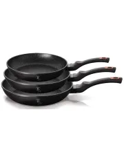Zestaw 3 patelni z systemem Turbo Induction - Tulami 8X w sklepie aosom.live
