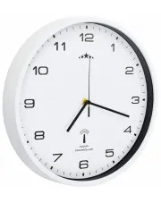 Biały okrągły zegar wiszący 31 cm - Wiro 3X w sklepie aosom.live