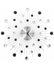 Nowoczesny zegar ścienny z dekoracyjnymi koralikami 50 cm - Bennet 3X w sklepie aosom.live