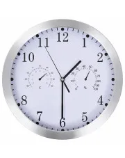 Okrągły biały zegar w klasycznym stylu 30 cm - Rupi 3X w sklepie aosom.live