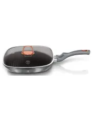 Aluminiowa srebrna patelnia grillowa - Grolis 5X w sklepie aosom.live