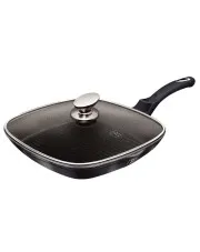Grillowa patelnia z pokrywą na indukcję - Grolis 9X w sklepie aosom.live