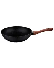 Granitowy wok z brązową rączką 28cm - Hippi 11X w sklepie aosom.live