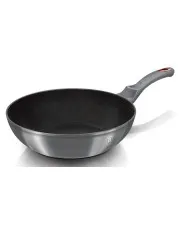 Srebrna patelnia typu WOK 28cm - Migusto 5X w sklepie aosom.live