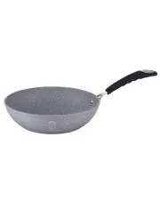 Szara patelnia typu wok na każdy typ kuchenki 28cm - Migusto 8X w sklepie aosom.live