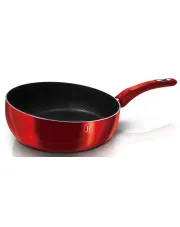 Aluminiowy czerwony wok na każdy typ kuchenki 26cm - Arwen 10X w sklepie aosom.live