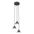 Czarna wisząca lampa D129 Trilox