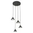 Czarna nowoczesna lampa wisząca nad wyspę - D130-Inord