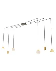 Czarno-złota nowoczesna lampa pająk - D132-Kegi w sklepie aosom.live