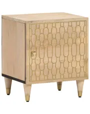 Stylowa szafka nocna z ręcznie zdobionym frontem - Nolen 29X w sklepie aosom.live