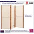 3 panelowy parawan Ektog kolor kremowy
