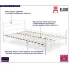 Metalowe łóżko z zagłówkiem 120x200 Naxo