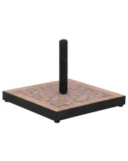 Zdobiona ceramiczna podstawa do parasola terakota - Hatori w sklepie aosom.live