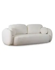 Kremowa rozkładana sofa z pojemnikiem - Agra 5X w sklepie aosom.live